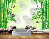 Avikalp MWZ0552 Stones Butterflies Birds Trees 3D HD Wallpaper