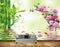 Avikalp MWZ0557 Pink White Flowers Fishes Butterflies HD Wallpaper