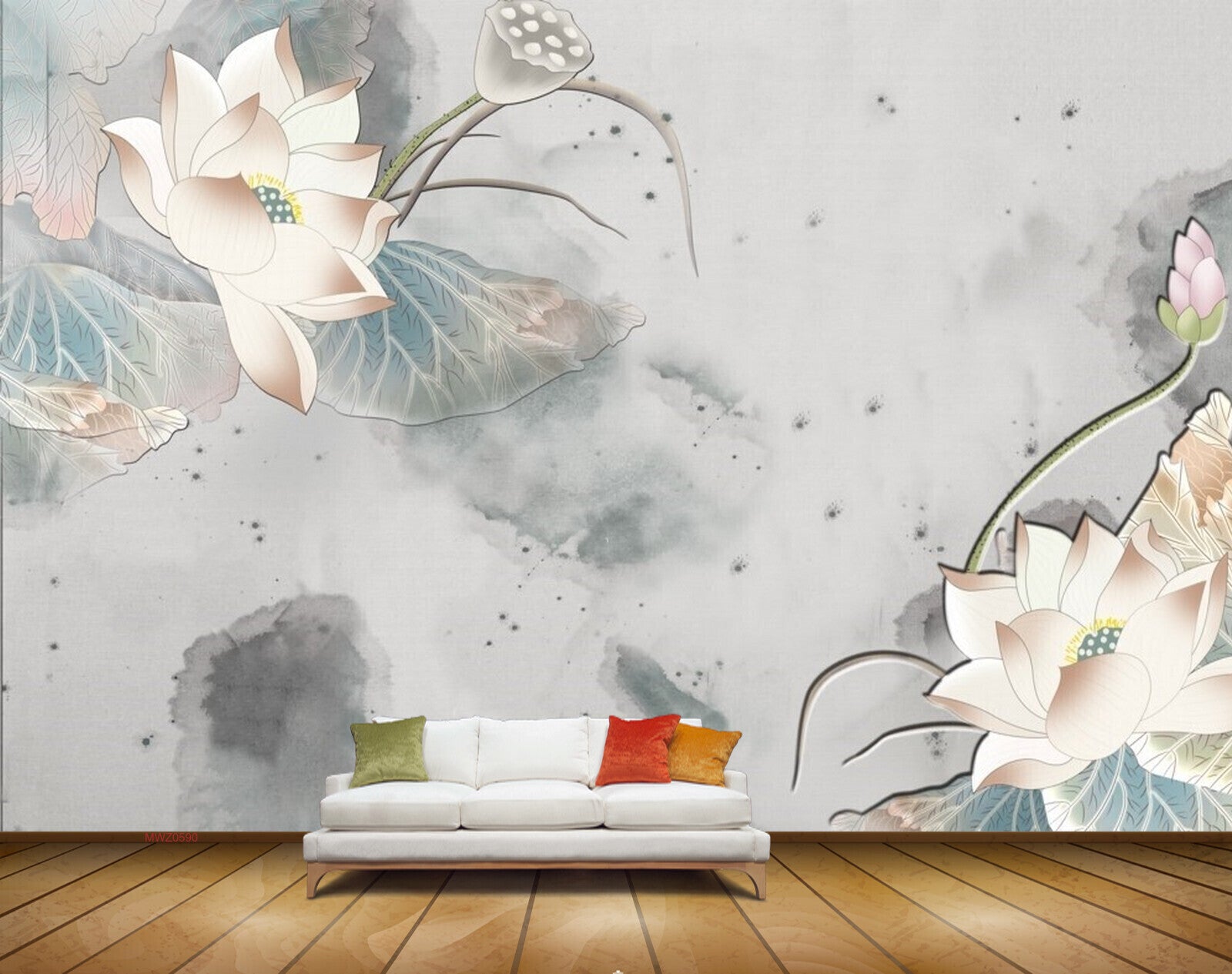 Avikalp MWZ0590 White Flowers HD Wallpaper
