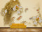 Avikalp MWZ0596 Fishes Golden Leaves Flowers HD Wallpaper