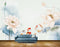 Avikalp MWZ0602 White Flowers Fishes Leaves HD Wallpaper