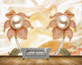 Avikalp MWZ0616 Pinkish Pearl Flowers HD Wallpaper