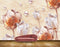 Avikalp MWZ0619 White Golden Flowers HD Wallpaper