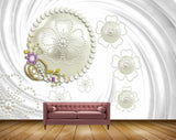 Avikalp MWZ0620 Purple Flowers Leaves HD Wallpaper
