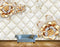 Avikalp MWZ0656 Golden Silver Flowers HD Wallpaper