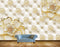 Avikalp MWZ0667 White Golden Flowers HD Wallpaper