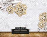 Avikalp MWZ0681 White Yellow Flowers 3D HD Wallpaper