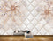 Avikalp MWZ0683 White Golden Flowers HD Wallpaper