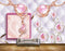 Avikalp MWZ0707 Pink White Flowers Pearls HD Wallpaper