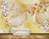 Avikalp MWZ0752 White Yellow Flowers HD Wallpaper