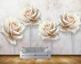 Avikalp MWZ0769 White Flowers HD Wallpaper