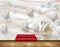 Avikalp MWZ0814 White Flowers Crane HD Wallpaper