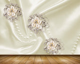 Avikalp MWZ0848 White Flowers 3D HD Wallpaper
