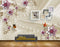 Avikalp MWZ0874 White Pink Flowers Branches Butterflies HD Wallpaper