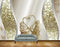 Avikalp MWZ0885 Golden Cranes Butterflies HD Wallpaper