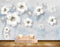 Avikalp MWZ0886 White Black Flowers HD Wallpaper