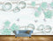 Avikalp MWZ0907 White Green Flowers HD Wallpaper