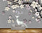 Avikalp MWZ0916 White Purple Flowers Deer HD Wallpaper