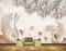 Avikalp MWZ0918 White Flowers Swans HD Wallpaper