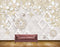 Avikalp MWZ0959 White Golden Flowers Butterflies HD Wallpaper