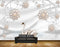 Avikalp MWZ0962 White Peach Flowers Cranes HD Wallpaper