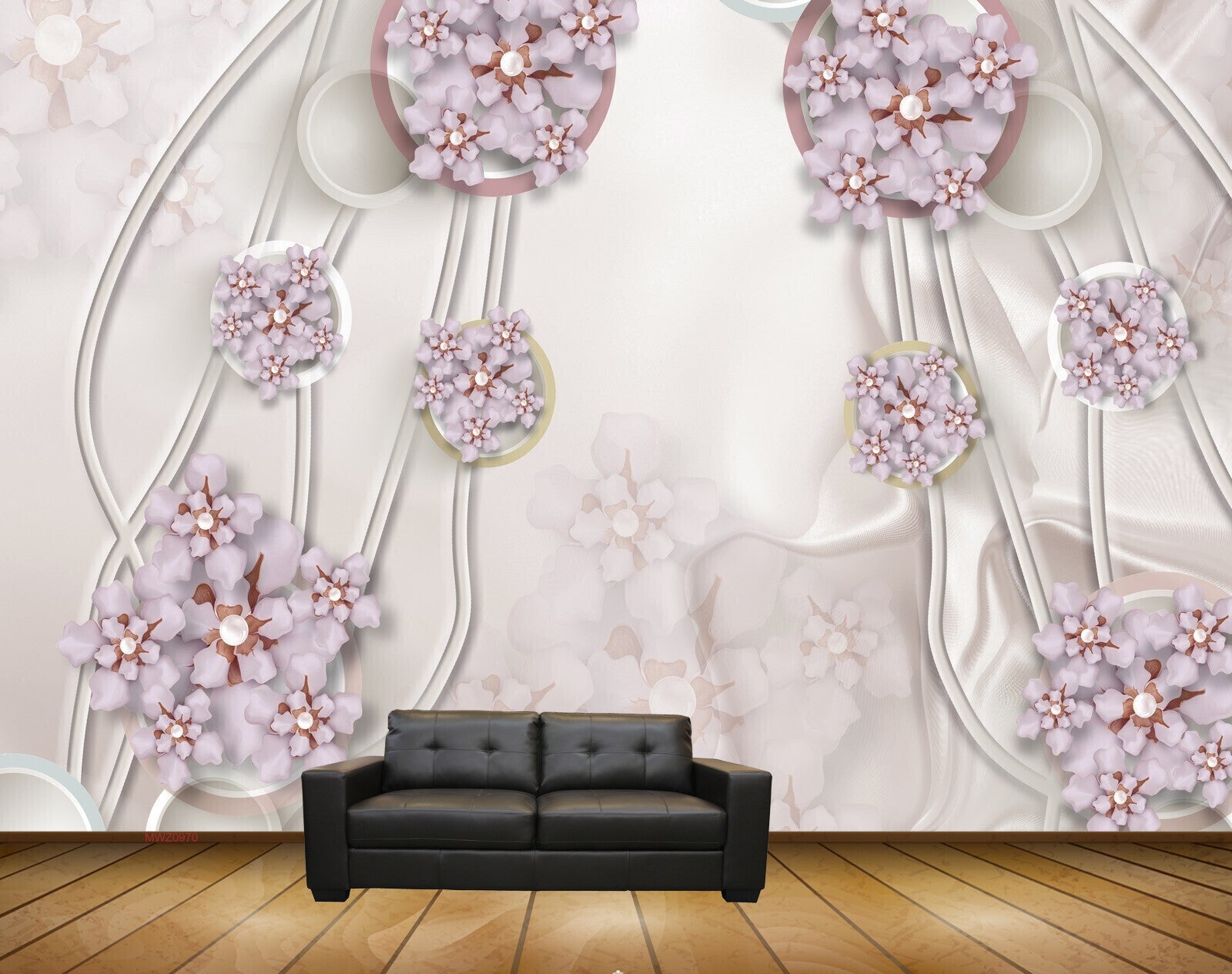 Avikalp MWZ0970 Purple Flowers HD Wallpaper
