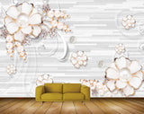 Avikalp MWZ0974 White Flowers HD Wallpaper