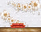 Avikalp MWZ1003 White Orange Flowers HD Wallpaper