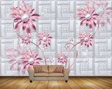 Avikalp MWZ1043 Pink Flowers HD Wallpaper