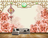 Avikalp MWZ1096 Peach Flowers Hanger HD Wallpaper