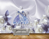 Avikalp MWZ1156 Doll White Flowers Leaves HD Wallpaper