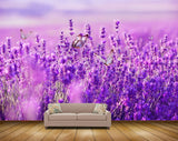 Avikalp MWZ1235 Purple Flowers Butterflies HD Wallpaper