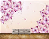 Avikalp MWZ1318 Pink Flowers 3D HD Wallpaper