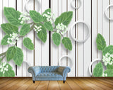 Avikalp MWZ1330 White Flowers Leaves HD Wallpaper