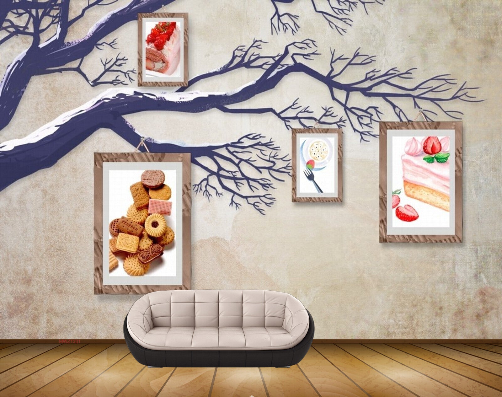Avikalp MWZ1331 Branches Photo frames Dishes 3D HD Wallpaper