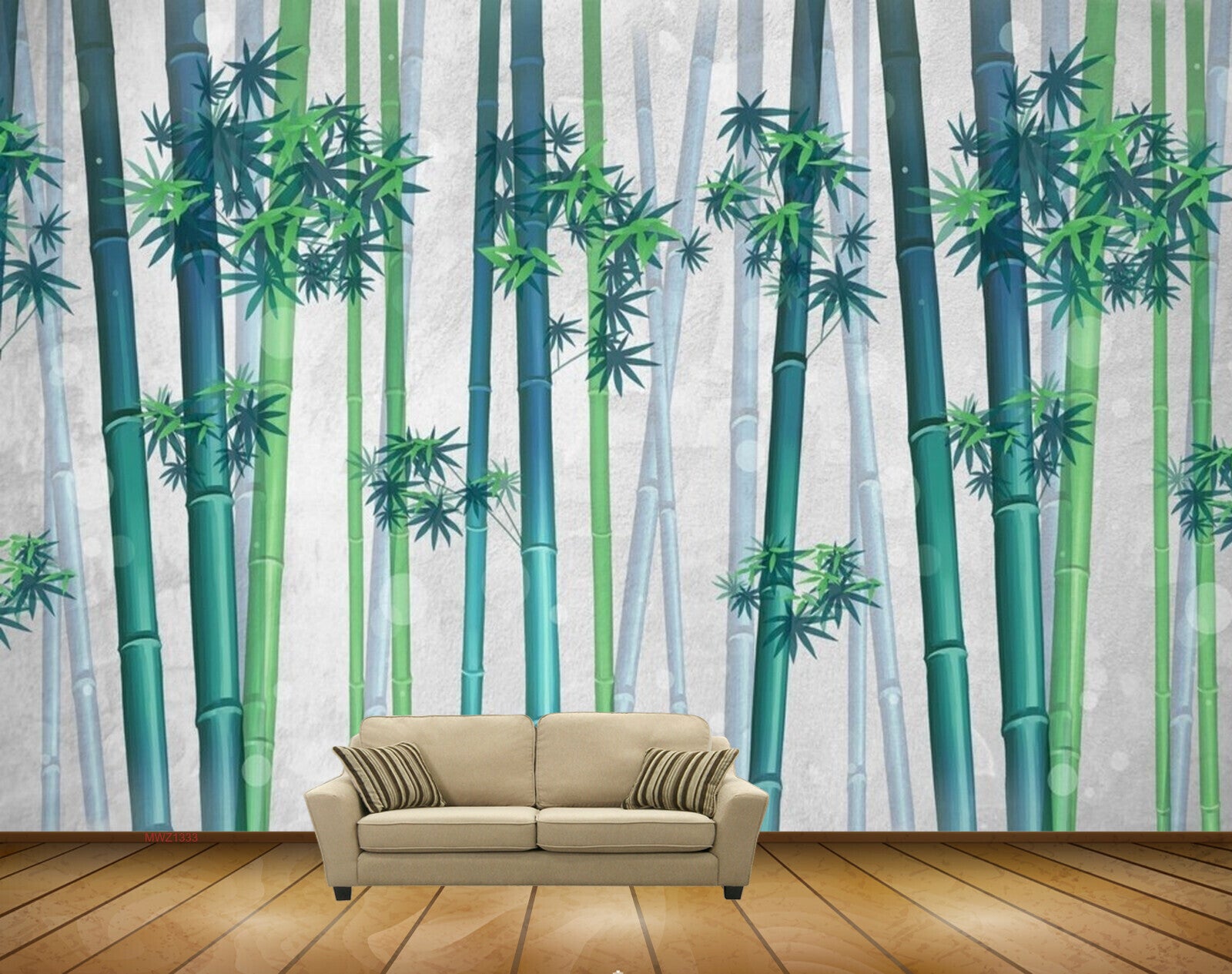 Avikalp MWZ1333 Trees Leaves 3D HD Wallpaper