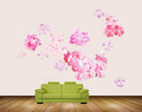 Avikalp MWZ1388 Pink White Flowers 3D HD Wallpaper