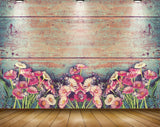 Avikalp MWZ1394 Pink White Flowers Plants 3D HD Wallpaper