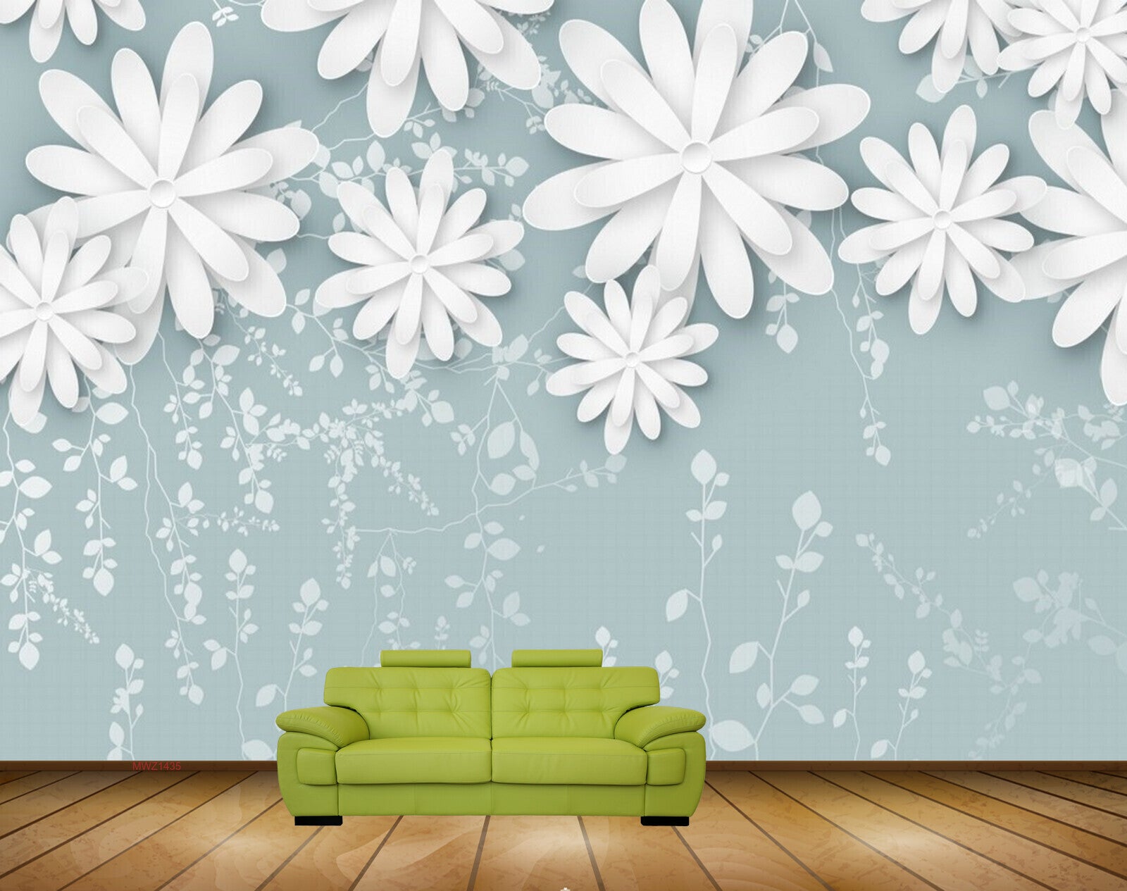 Avikalp MWZ1435 White Flowers HD Wallpaper