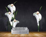 Avikalp MWZ1480 White Pearl Flowers HD Wallpaper