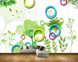 Avikalp MWZ1491 Green Plants Flowers 3D HD Wallpaper