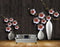 Avikalp MWZ1504 White Red Flowers Branches HD Wallpaper