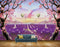 Avikalp MWZ1535 Pink White Butterflies Parachutes Birds Trees HD Wallpaper