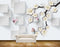 Avikalp MWZ1559 White Flowers Butterflies HD Wallpaper
