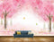 Avikalp MWZ1571 Pink Flowers Trees Butterflies HD Wallpaper