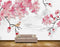 Avikalp MWZ1572 Pink White Flowers Bird HD Wallpaper