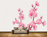 Avikalp MWZ1584 Pink Flowers HD Wallpaper