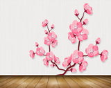 Avikalp MWZ1584 Pink Flowers 3D HD Wallpaper
