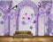 Avikalp MWZ1595 Birds Purple Flowers HD Wallpaper