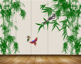Avikalp MWZ1601 Trees Birds Leaves 3D HD Wallpaper